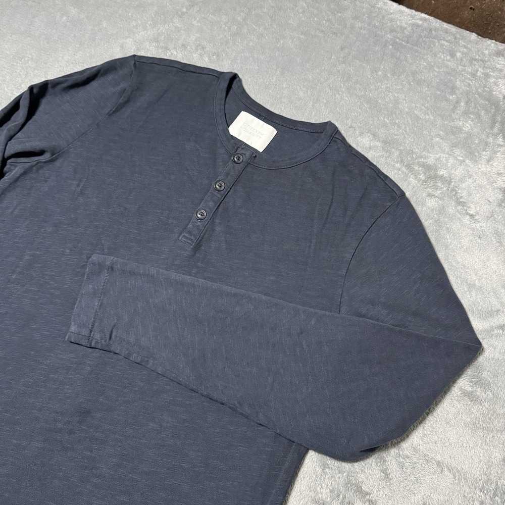 Citizens of Humanity Mens‎ Longsleeve Henley Shirt Size M